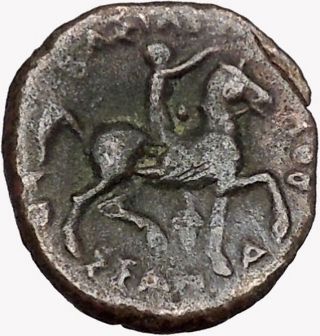 Cassander - Macedonian King 319bc Ancient Greek Coin Horse Hercules I43374 photo