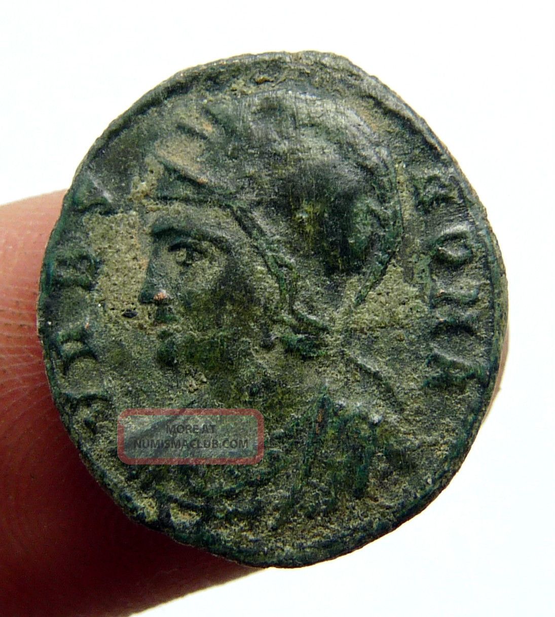She Wolf Suckling Twins Vrbs Roma Constantine I Roman Bronze Coin 306