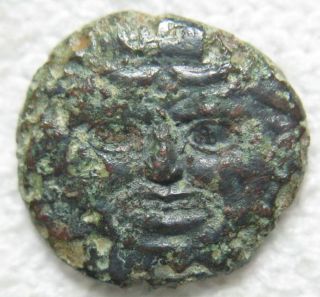 Kamarina,  Sicily Gorgoneion / Owl Onkia 420 - 405 Bc Authentic Ancient Greek Coin photo