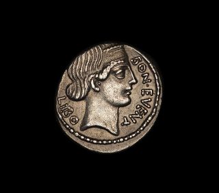 Ancient Roman Republic Silver Denarius Coin Of Lucius Scribonius Libo - 62 Bc photo