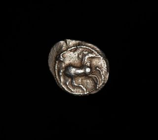 Ancient Greek Silver Obol Coin From Perrhaiboi Thessaly - 462 Bc photo