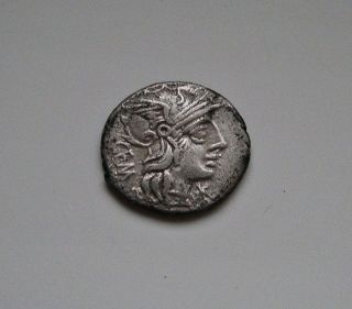 Republican Rome Xf Silver Denarius M.  Aburius M.  F.  Geminus Aburia 132 B.  C.  Rare photo