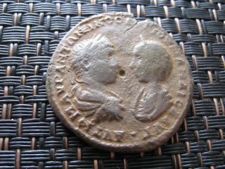 Elagabalus And Julia Maesa Ae28 Of Markianopolis,  Moesia Inferior. photo