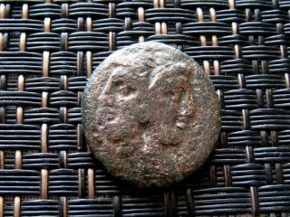 Lampsakos In Mysia Janiform Female Head / Head Of Athena Ancient Greek Coin photo
