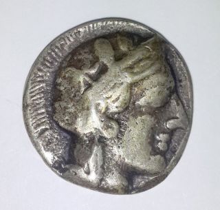 Ancient Silver Tetradrachm Athens,  500 Bc.  - Extreamlly Rare photo
