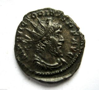 269 A.  D Gallic Empire Emperor Victorinus Roman Period Billon Antoninus Coin.  Vf photo