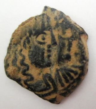 Nabataean Bronze Coin Archaeology photo