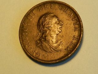 1799 George 111 Half Penny - U.  S.  Colonial Coin photo