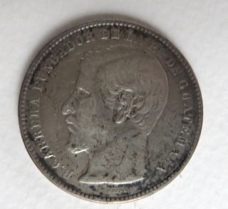 Guatemala 1867 R One Peso Silver Circulated Ungraded photo