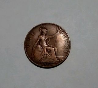 Great Britain Penny,  1914 photo