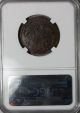 1833 Ngc Au 55 Mexico Copper 1/4 Real (ngc Pop 1/3) Rare Grade Coin Mexico photo 3