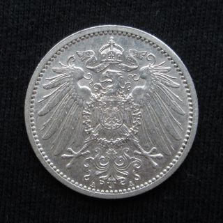 Germany Empire 1 Mark 1915 Aa Wilhelm Ii Silver Coin Deutsches Kaiserreich Eagle photo