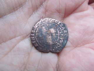 (i319) 1601? Irish Elizabeth I Low Grade Copper Penny photo