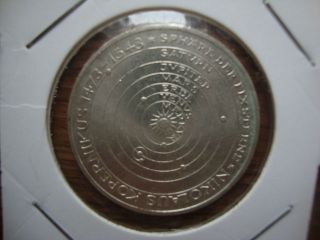 Germany - Federal Republic 5 Mark,  1973,  500th Anniversary Birth Of Copernicus photo