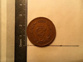 1933 - Mo 5 Centavos Coin Mexico photo