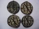 1500 ' S Malacca Portuguese Ba Tin Coin X4pcs Bb001 Europe photo 1