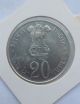 India Republic,  20 Rupees,  F.  A.  O. ,  1973,  Silver,  Km 240 India photo 1