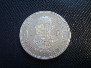 Austria - Hungary / Silver 1 Forint (5. ) / 1883 K - B / Extra photo