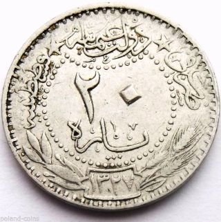 Turkey - Ottoman Empire 20 Para 1909 Ah1327 // 6 - Rare Old Coin - Toghra photo