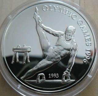 Samoa 10 Tala,  1993,  Silver 1 Oz,  1996 Olympics photo