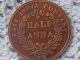 1818 Sai Baba East India Company Half Anna Token Coin India photo 1