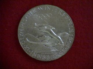1964 Olympics Austria,  50 Schilling, .  90 Silver,  Includes Display photo