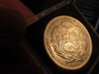 Scarce Silver Crown: 1885 Peru Un Sol: Key Date,  Major Collectible photo