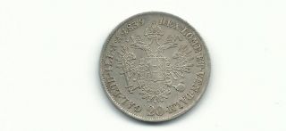 Austria 1839 A 20 Kreuzer Silver Coin photo