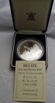 1992 Royal Belize 5 Oz.  999 Silver Proof $10 Battle Of El Alamein Box / UK (Great Britain) photo 2