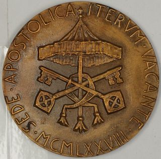 1978 Vatican Sede Apostolica Iterum Vacante Medal Quite Scarce photo