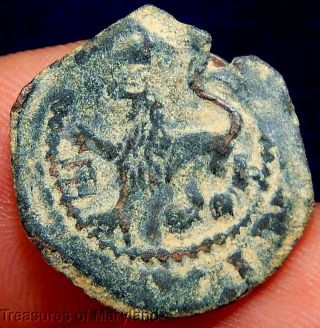 Early Spanish Pirate Coin 1500 ' S Lion & Castle 2 Maravedis (wd21) photo