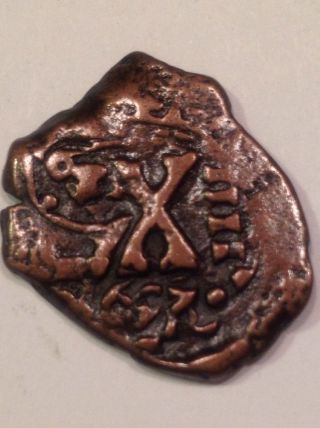 Metal Detector Find - Rx 1600 ' S Pirate Treasure Copper Coin - Spanish - Collections36 photo