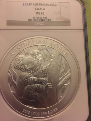 2013p Australia S$30 Ms70.  Kilo Coin.  Perfect. photo