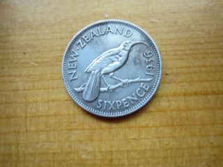 Zealand 6 Pence 1936 Low Mintage photo