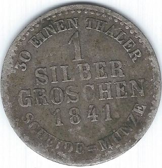 German States - Hesse - Cassel - Silber Groschen 1841 - Silver photo