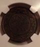 1859 Canada Large Cent Narrow 9 (rare) Au58 Ngc North & Central America photo 3