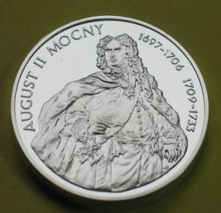 Silver Coin Of Poland - Polish King August Ii Mocny Ag photo