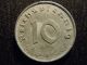 1943 - A - German - Ww2 - 10 - Reichspfennig - Germany - Nazi Coin - Swastika - World - Ab - 2846 - Cent Germany photo 1