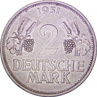 1951 - D 2 Deutsche Mark Germany photo