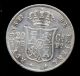 451 - Indalo - Spain.  Philippines.  Silver 20 Centavos 1880.  Very Rare Europe photo 1