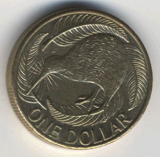 Zealand 1 Dollar 2000 Kiwi Bird Queen Elizabeth Ii Coin photo