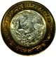 Mexico 10 Nuevo Pesos,  1992 Bi - Metallic Coin W.  Silver Core Grade Mexico photo 1