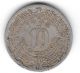 1942 Mexico 10 Centavos Circulated Copper - Nickel Aztec Calendar & Eagle @ Snake Mexico photo 1