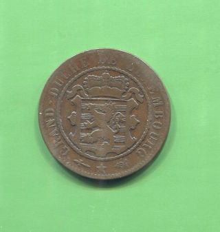 Luxembourg - 10 Centimes,  1854 A photo