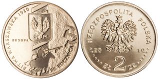 Warsaw Battle - 90 Anniversary - Nodic Gold Coin photo