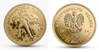 Nordic Gold Coin - Winter Olimpic - Sochi 2014 photo