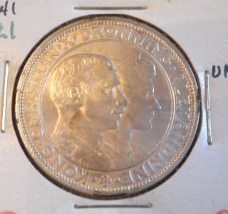 Denmark Silver Coin K821 2 Kroner 1923 Unc Rare photo