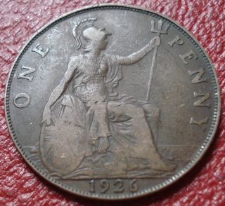 1926 British Penny In Fine photo