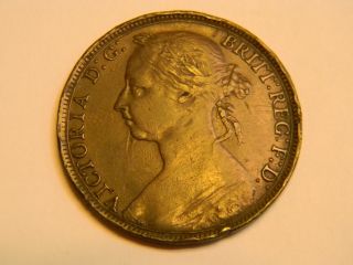 Great Britain,  1 Penny,  1890 Circulated photo