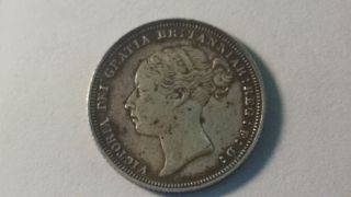 1881 Silver Queen Victoria Six Pence photo